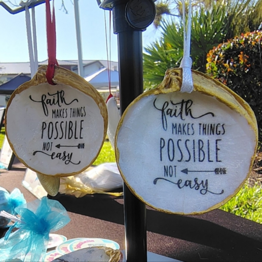 3 Inspirational Seashell Ornaments